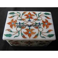 Delicate inlay work box with cornelian stone box-RE2301