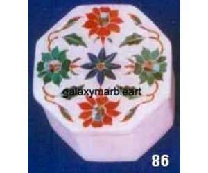 Lovely marble inlay ring box OC286