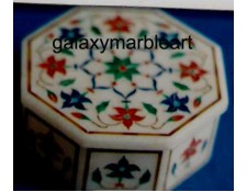 intricate marble inlay box-OC3540