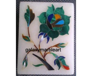 Agra marble inlay work box-RE22501