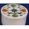 Handmade pietra dura inlay work box-RO380