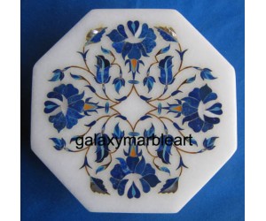 agra marble inlay box-OC503