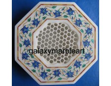 agra marble inlay work box-OC602