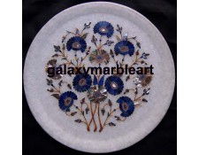 Buta flowers design stones inlaid plate Pl-1103