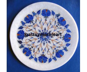 Semi-precious stones inlay work plate Pl-602