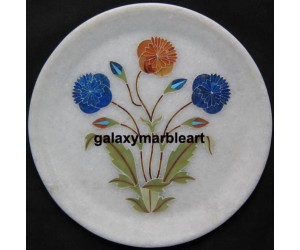 Poppy flower plate with floral pattern Pl-608