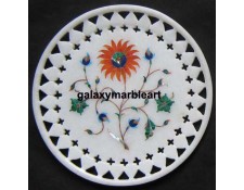 Wall decor marble inlay plate with  filgree work  Pl-610