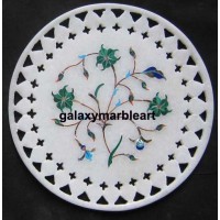 Marble inlay wall plate  with  filgree work plate Pl-613