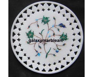 Marble inlay wall plate  with  filgree work plate Pl-613
