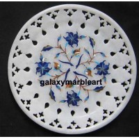 Marble inlay wall plate  with  jali work Pl-615