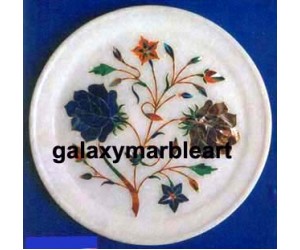 Simple design floral inlay plate Pl-670