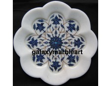 Lapis Lazuli inlaid carved plate Pl-805