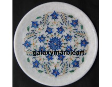 Pietra dura stones  inlaid marble plate Pl-807