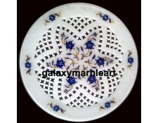 Marble inlay plate with filgree work Pl-815