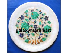 Rose flowers in Blue green combination plate Pl-827