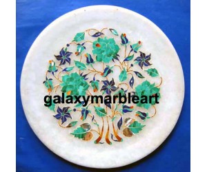 Rose flowers in Blue green combination plate Pl-827