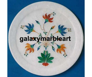 Decorated marble plate,pietra dura inlay work,Taj Mahal, Pl-888