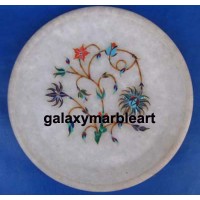Marble inlay intricate workmanship plate Pl-504