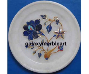 Handcrafted rose flower plate Pl-513