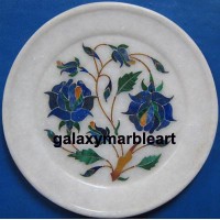 Elegant rose flower inlay work plate Pl-515