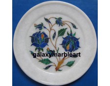 Elegant rose flower inlay work plate Pl-515