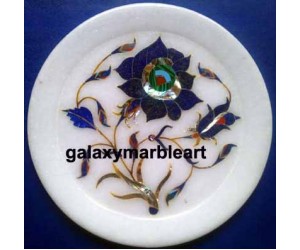 Decorative stones inlay work plate Pl-536