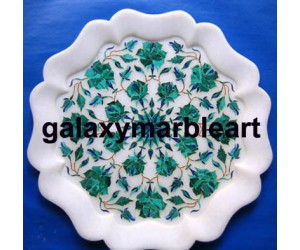 A quality product in marble inlay plate Pl-1004