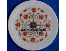 Symmetrical pattern, Cornelian stones inlaid plate Pl-716