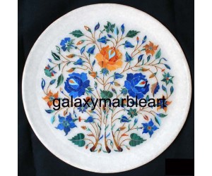 Magnificent design marble inlay plate Pl-906