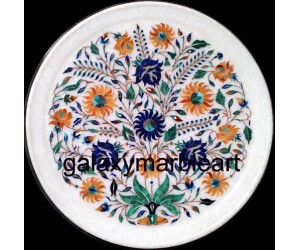 Best claassic design marble inlay plate Pl-1304