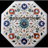 Simple geometrical design stones inlay work table top WP-13204