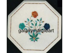 Taj Mahal poppy flower design inlay table top WP-1359