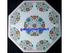 Marble inlay home decor table top 24" WP-24212