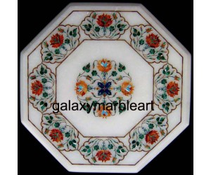 Super Quality Agra marble inlay handicraft table top WP-1602