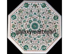 Soft color stones inlaid table top WP-16163