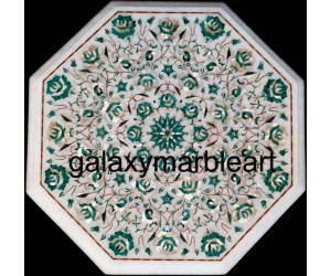 Soft color stones inlaid table top WP-16163