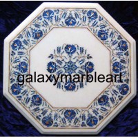  Stone pietre dure white table top WP-1801
