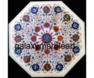 Taj Mahal inlay white table top WP-1803