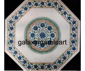 Classical Taj Mahal sunflower design marble inlay table top WP-1891