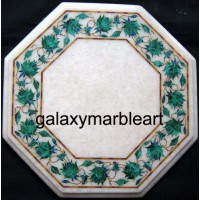 Marble table top with  border 12" WP-1206