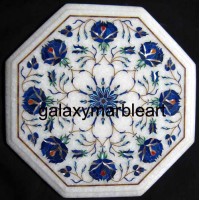 Taj Mahal inlay work marble table top 12" WP-1211