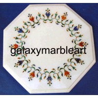 Taj Mahal Pachikari inlay work table top 12" WP-12198