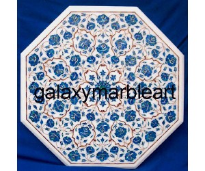 Lapislazuli gemstone inlaid table top 22" WP-22194