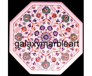 Stones inlay work marble table top WP-1450